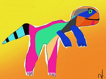 Dinosaurus van Nikki's artshop