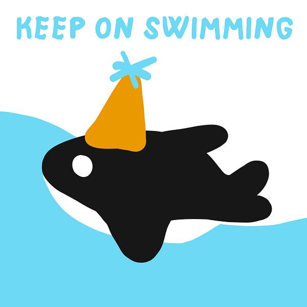 Schwimmen Sie weiter: Quarantäne Motivation von Jolijn Ceelen