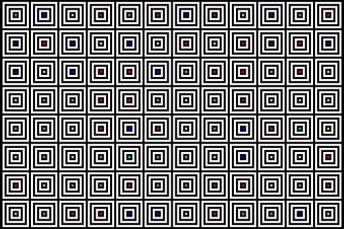 Emboîté | Centre | 12x08 | N=04 | Aléatoire #01 | RGBY