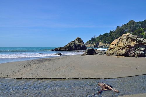 Het uiterste puntje van Muir Beach