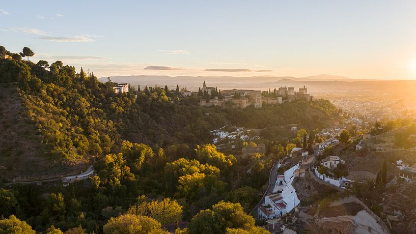 Sunset at Alhambra by Floris Kleyn