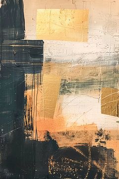 Landschap Scandinavisch kleurrijk van Modern Collection