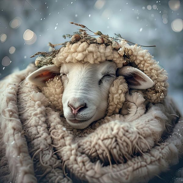 Sleep sheep sleep by Vlindertuin-Art