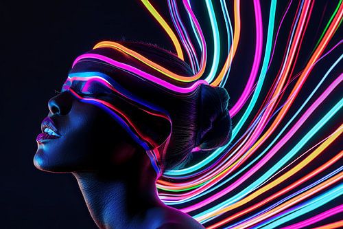 verstild digitaal portret