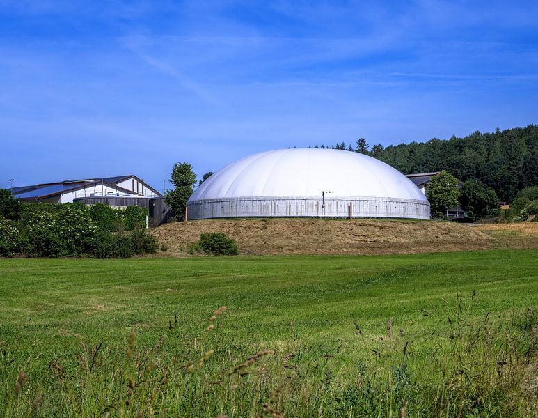 Alternative energy production with biogas plants by ManfredFotos