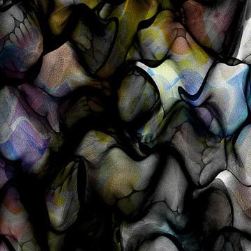 Dwellings 04 - abstracte digitale compositie van Nelson Guerreiro