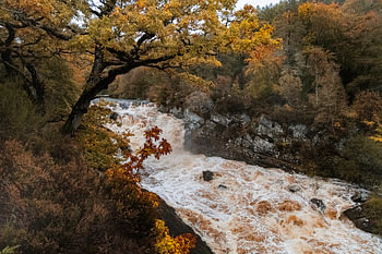 Rogie Falls diagonal