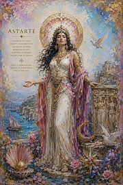 Painting of the goddess Astarte. by Johannes