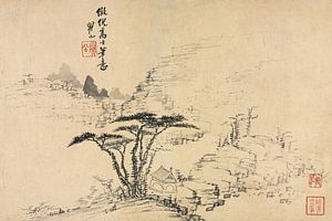 Mei Qing - Landschaften in verschiedenen Stilrichtungen nach Alten Meistern 05 (1690)