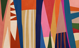 Panneaux de couleurs abstraites modernes sur Angel Estevez