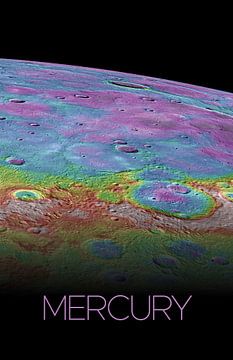STK205487S-Solar system poster van Mercurius. van Stocktrek Images
