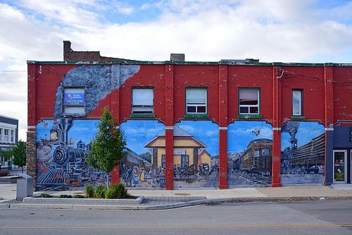 Muurschildering op Dominion Avenue