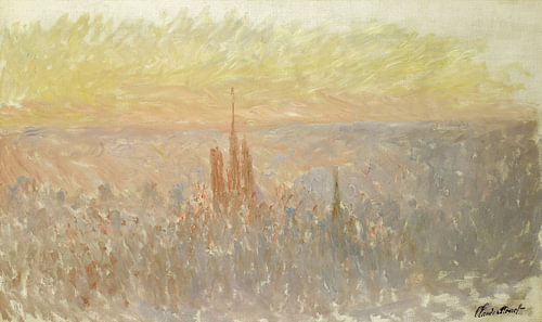 Uitzicht op Rouen, Claude Monet