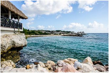 Strandhuis bij Blue Bay, Curacao van Joke Van Eeghem