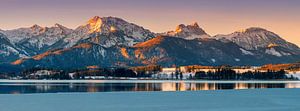 Panorama Hopfen am See, Allgäu, Bayern, Deutschland