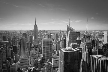 Wolkenkrabbers in New York van Sander van Leeuwen