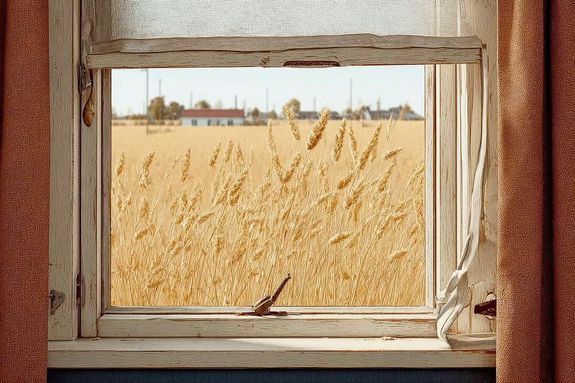 beautiful view over the wheat field by Egon Zitter
