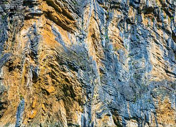 colorful rocks in the canyon of the river Drin by Jan Fritz