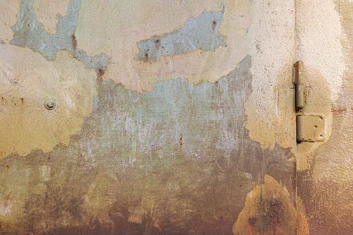 Mur urbain - brun et bleu