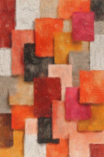 Playful layers in warm shades