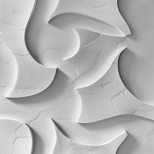 Dynamique des formes organiques dans un blanc minimaliste