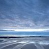 Heure bleue sur la côte de la mer du Nord sur Art Wittingen