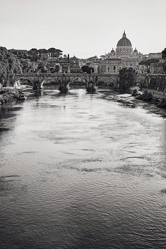 St. Peter's Basilica with Tiber and Angel Bridge 2022