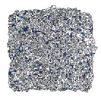 Étranges pensionnaires v1 en bleu