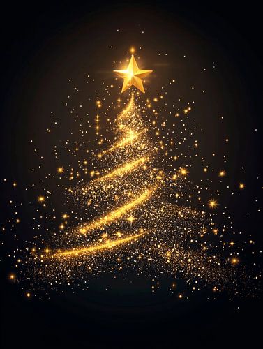 Glinsterende kerstboom