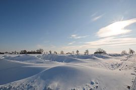 Snowdrifts near Neukamp, Putbus, Island of Rügen