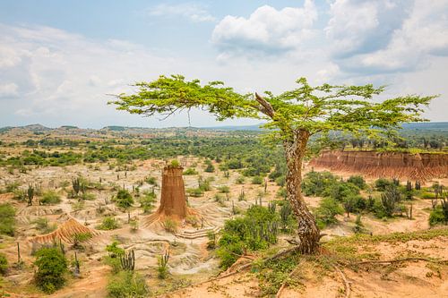 View over the Tatacao desert in Colombia