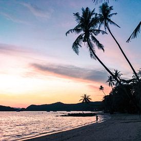 Sunset on a tropical island von Suzanne Schuringa