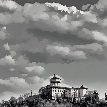 Monte dei Cappuccini onder dramatische hemel van Sergio Pazzano
