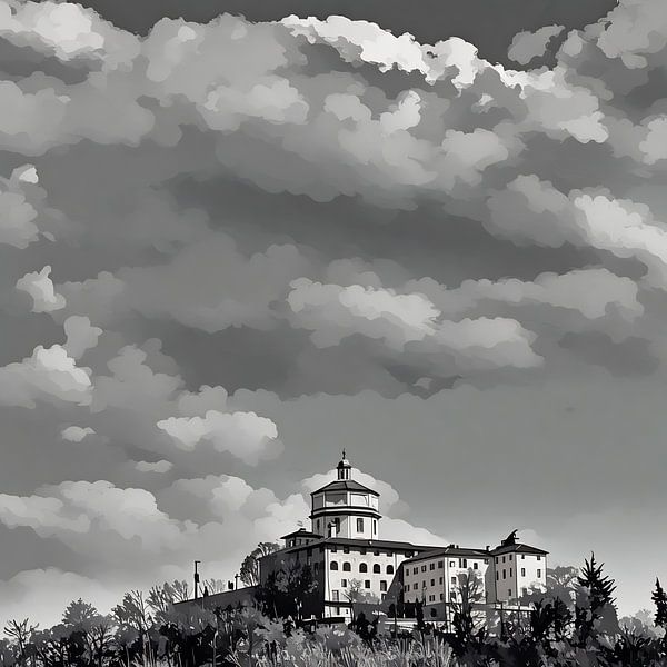 Monte dei Cappuccini unter dramatischem Himmel von Sergio Pazzano