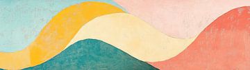Wavy Abstract | Abstract Wavy Colour Mix by Modern Collection