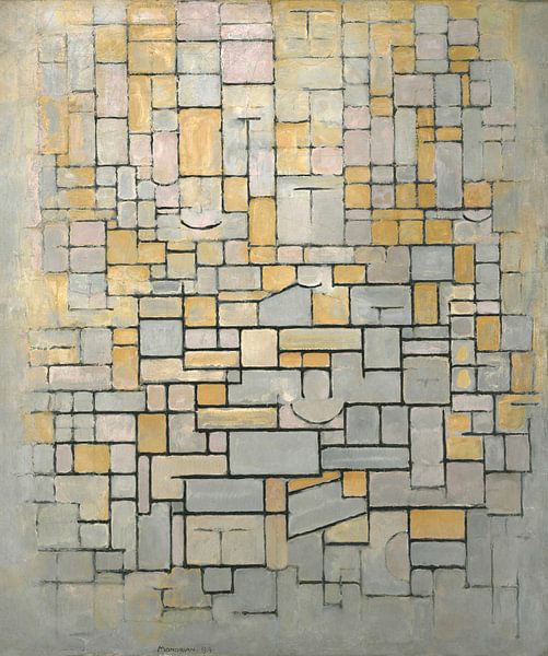 Komposition, Piet Mondrian von Meesterlijcke Meesters