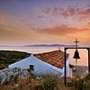 Church in Kythira at sunrise by John Leeninga