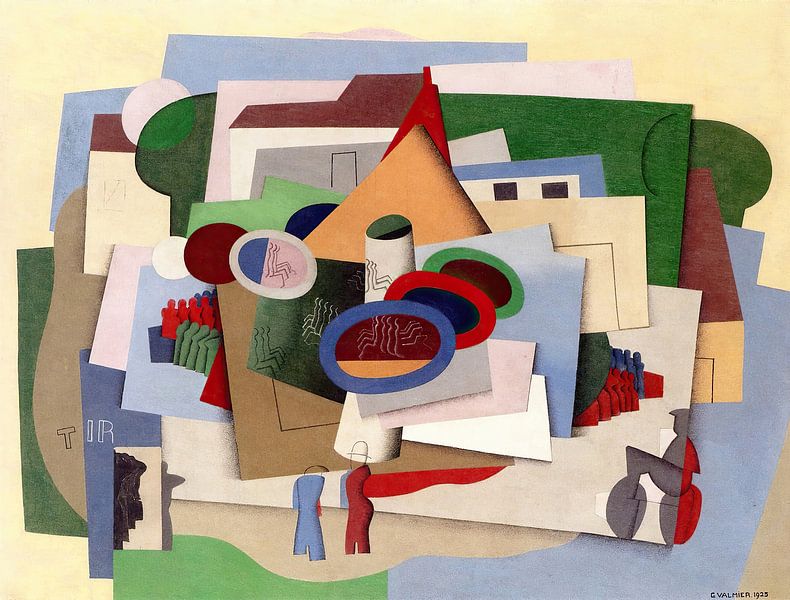 The Village Fair (1925) by Georges Valmier by Peter Balan