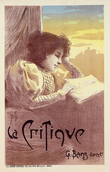 Ferdinand Misti-Mifliez- La Critique (1900) von Peter Balan