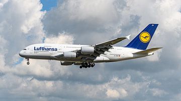 Lufthansa Airbus A380 passenger jet. by Jaap van den Berg
