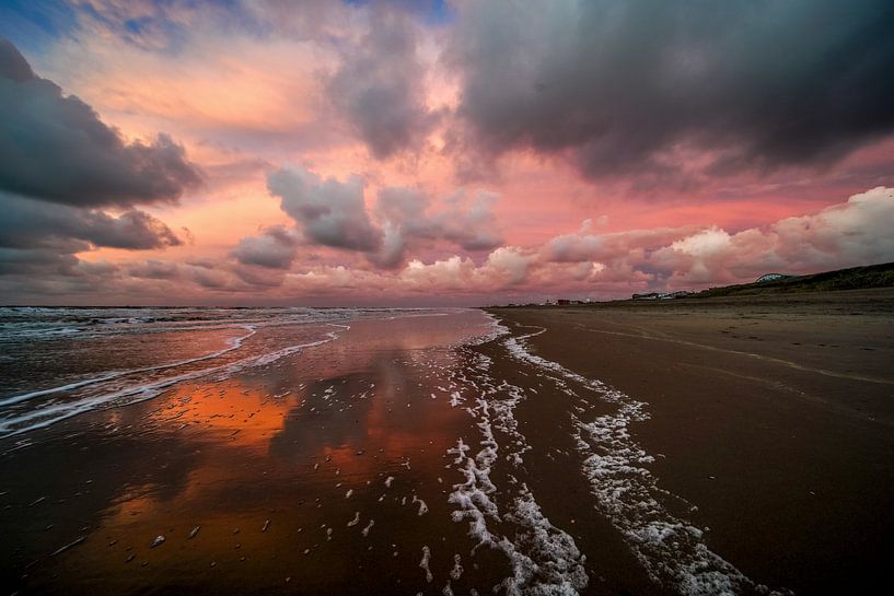 Dunes and beach on the coast of the Netherlands by Dirk van Egmond