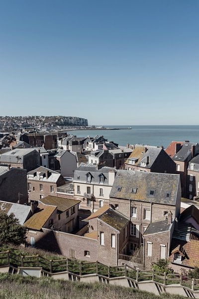 Aerial view Mers-les-Bains, France by Imladris Images