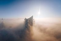 Elbphilharmonie Hamburg in de mist