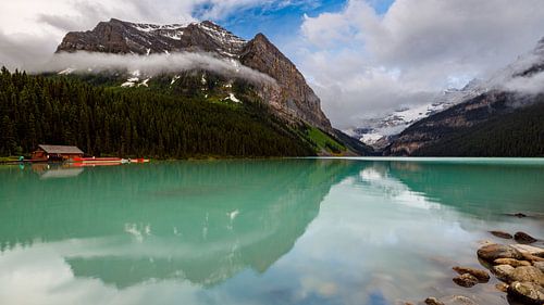 Lake Louise in the Rocky Mountains in Canada