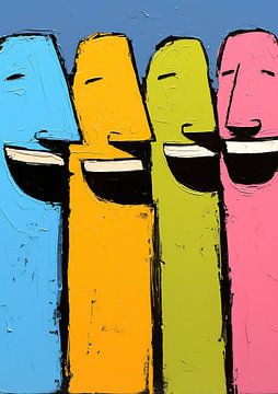 Bunte Figuren von Kunst Laune
