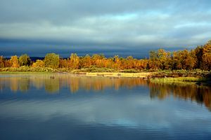 Herbststimmung am See van Wiltrud Schwantz