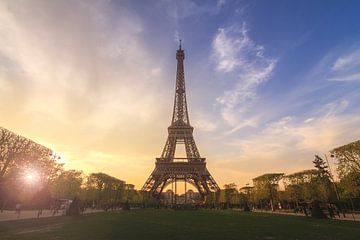 Eiffeltoren zonsondergang