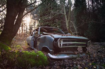 Voiture perdue dans les bois