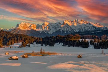 Winter in de Beierse Alpen van Dieter Meyrl