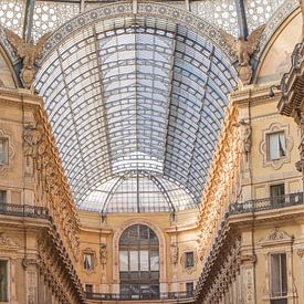 Historic shopping arcade in central Milan by Hilda Weges